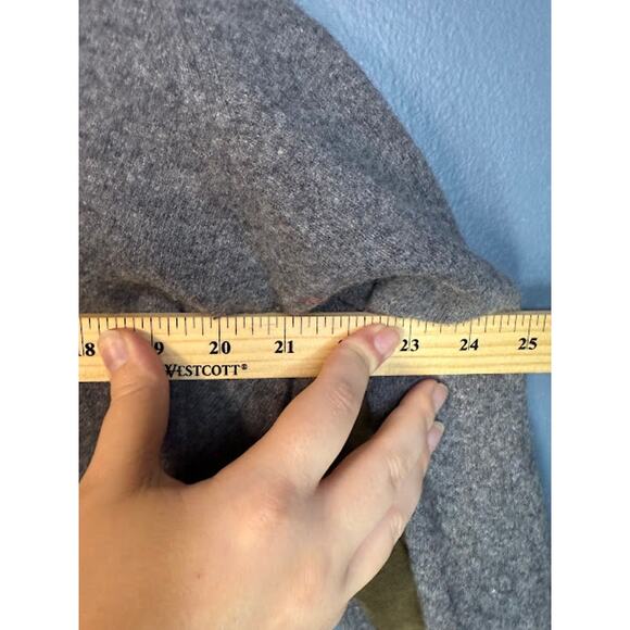 Pulligan Sweater Women's Size XL Cashmere Wool Blend Soft Elbow Patches Cozy - Picture 6 of 7